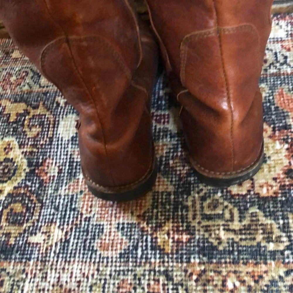 Vintage Frye brown leather boots. Women’s size 6 - Picture 6 of 11